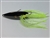 1/2 oz. Black Gator Weedless Spoon with Chartreuse Skirt Trailer.