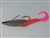 1/2 oz. Chrome Gator Weedless Spoon - Pink Worm Trailer.
