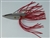1/2 oz. Chrome Gator Weedless Spoon with Red Skirt Trailer.