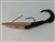 <b>1/2 oz. Copper Gator Weedless Spoon - Black Worm Trailer</b>