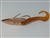 <b>1/2 oz. Copper Gator Weedless Spoon - Orange Worm Trailer</b>