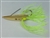 <b>1/2 oz. Gold Gator Weedless Spoon - Chartreuse Skirt Trailer</b>