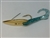 <b>1/2 oz. Gold Gator Weedless Spoon - Sky Blue Worm Trailer</b>
