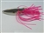 1/2 oz. Matte Silver Gator Weedless Spoon with Pink Skirt Trailer.