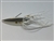 1/2 oz. Matte Silver Gator Weedless Spoon with White Skirt Trailer.