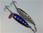 3/4 oz. Silver Gator Casting Spoon with Blue Tape