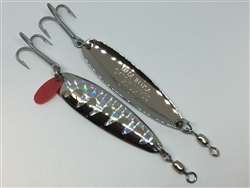 3/4 oz. Silver Gator Casting Spoon with Silver Tape