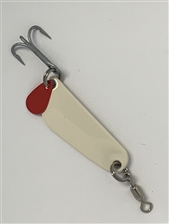 <b>1/4 oz. Bone Powder Coat Gator Limpi Spoon</b>