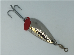 1/4 oz. Silver Gator Mr. Red Hammered Spoon